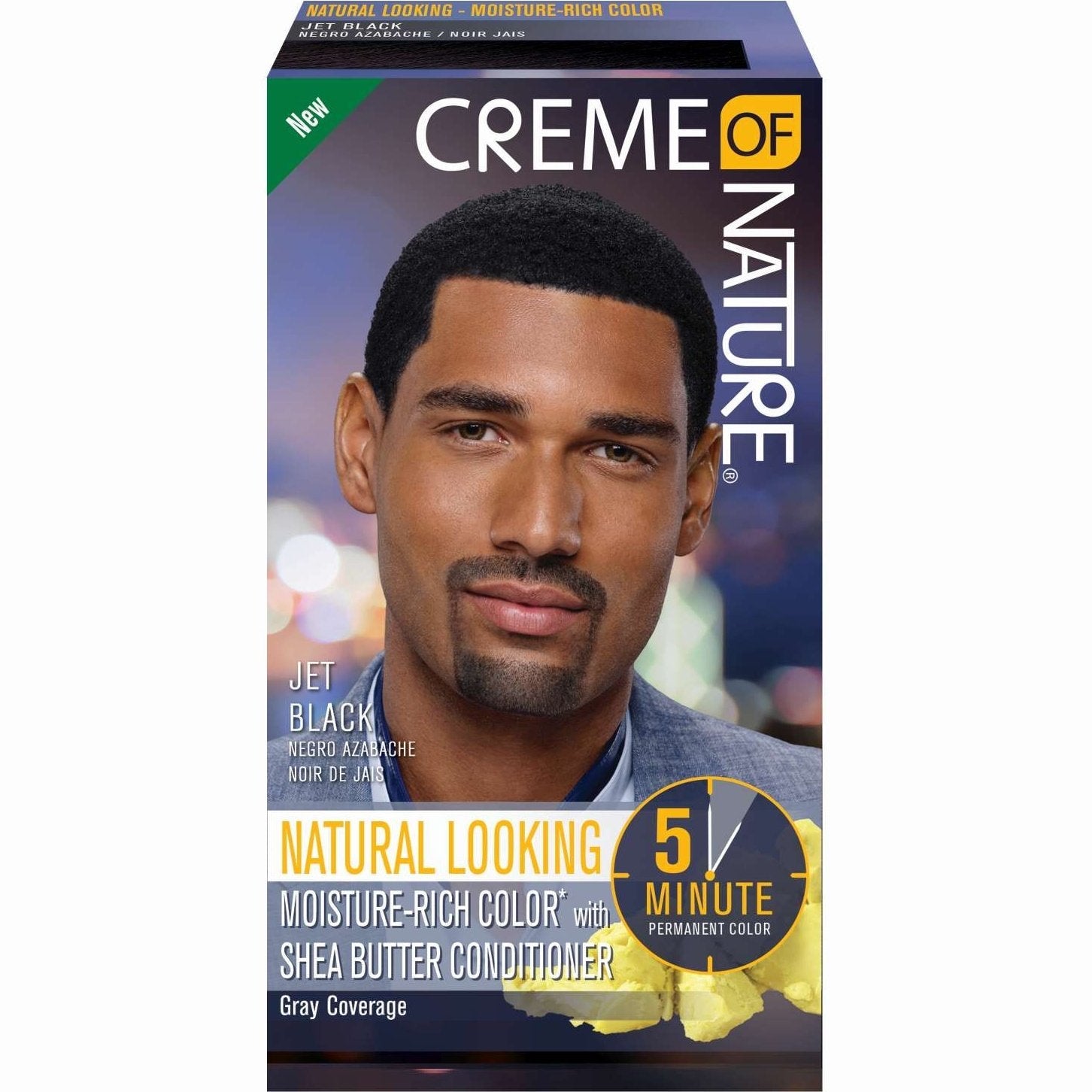 Creme Of Nature Mens Liq Hc3 Jet Blk New Creme Of Nature Mens Liq Hc3 Jet Blk New