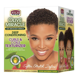 African Pride Olive Miracle Texturizer Kit